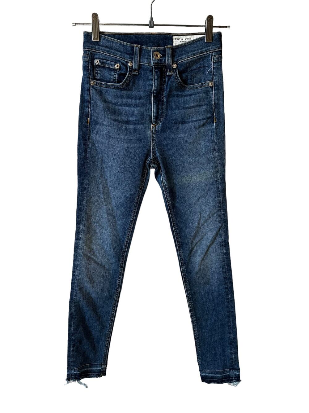 Rag & Bone New Womens High Rise Ankle Skinny Jeans Size 24 USA Casual Classic
